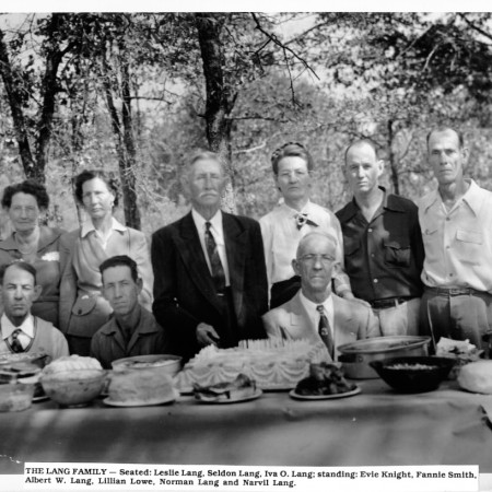 Family of Albert Winston Lang at his 80th birthday party