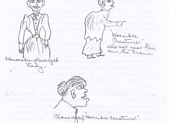 Charity Alice McKenney's drawing from her 1883 diary