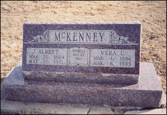 McKenney and Crockett Tombstones at El Cado Cemetery