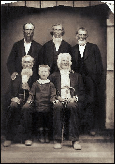 The Five Grandfathers Photo Showing Daniel A. Brewer
